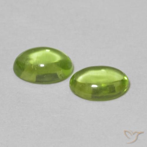 Peridot Gemstones in 6.1 x 4.2 mm Size for Sale, Peridot Stones in Medium Green Color