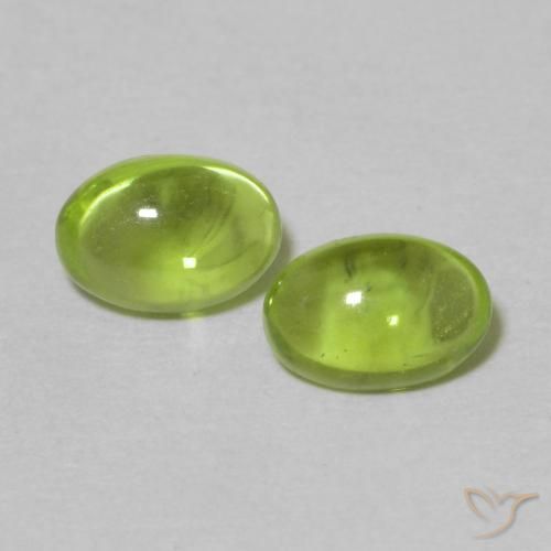 1.21ctw Natural Yellowish Green Peridot, Oval, Transparent