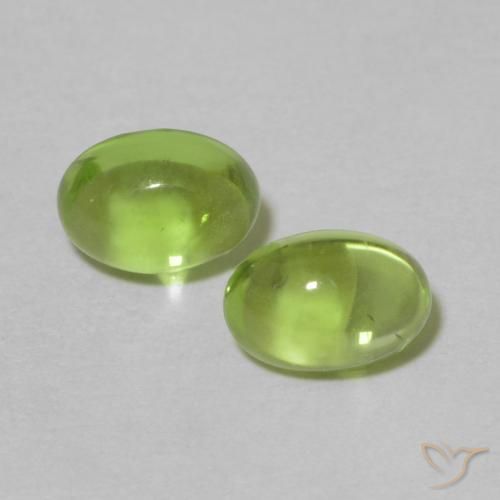 1.35 ct Oval Peridot, 6.1 x 4.2 mm From China, Photo A
