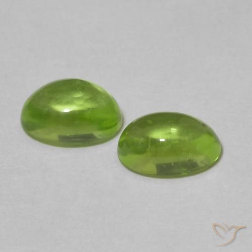 Peridot Gemstones in 6.1 x 4.2 mm Size for Sale, Peridot Stones in Lively Yellowish Green Color