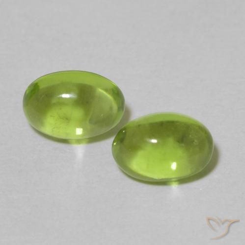 1,25 ct ovaler Peridot, 6,1 x 4,2 mm aus China, Photo A