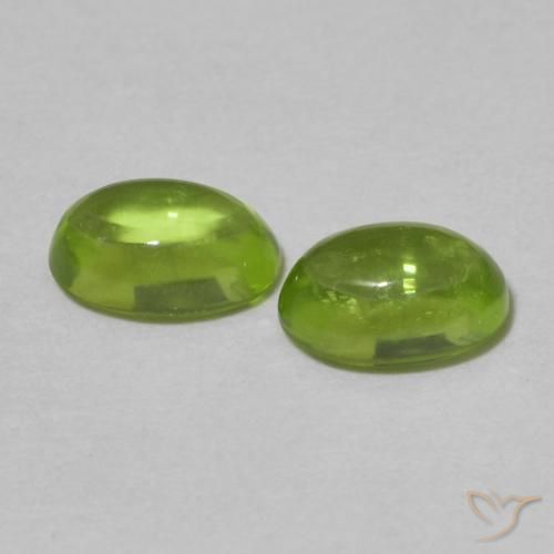 Peridot Gemstones in 6.1 x 4.2 mm Size for Sale, Peridot Stones in Lively Yellowish Green Color