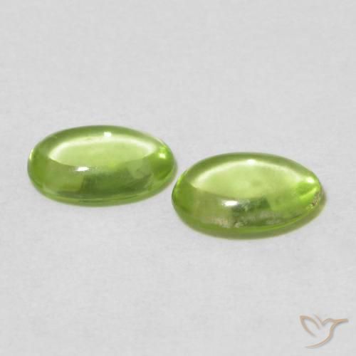 Peridot Gemstones in 6 x 4 mm (calibrated) Size for Sale, Peridot Stones in Medium Green Color