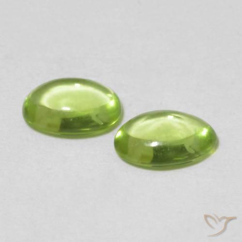 Peridot Gemstones in 6 x 4 mm (calibrated) Size for Sale, Peridot Stones in Medium Green Color