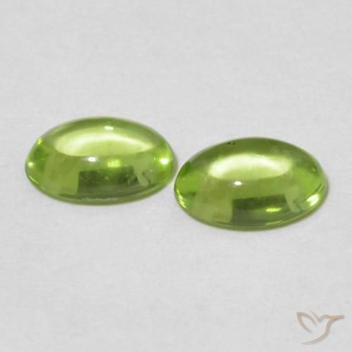 Peridot Gemstones in 6 x 4.2 mm Size for Sale, Peridot Stones in Medium Green Color