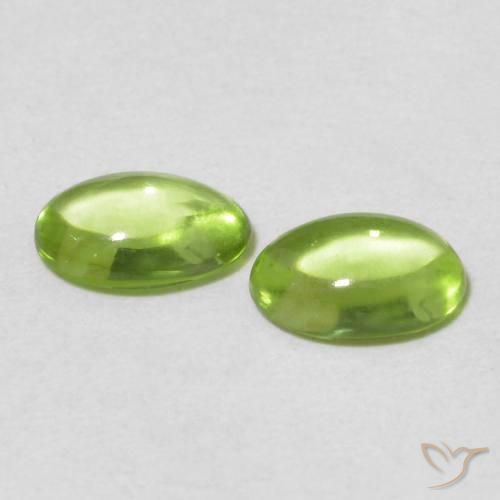 Peridot Gemstones in 6 x 4 mm (calibrated) Size for Sale, Peridot Stones in Medium Green Color