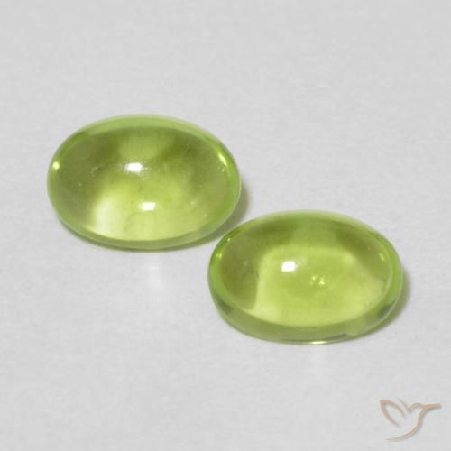 1.01ctw Natural Yellowish Green Peridot, Oval, Transparent