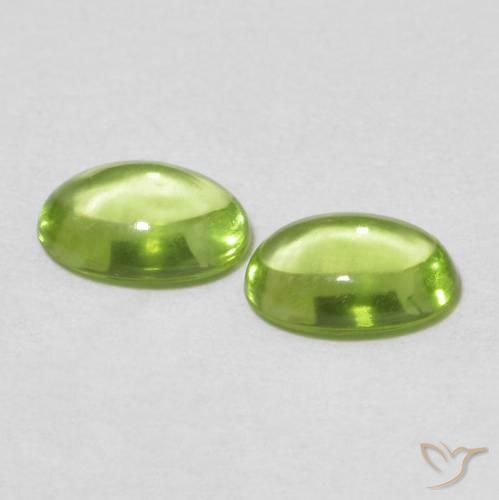 Peridot Gemstones in 6 x 4.2 mm Size for Sale, Peridot Stones in Yellowish Green Color