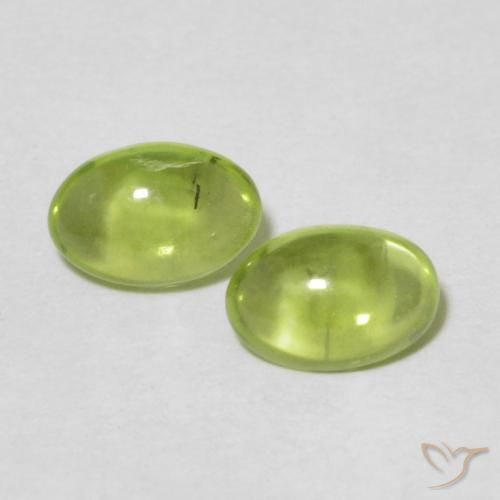 0.98ctw Natural Yellowish Green Peridot, Oval, Transparent