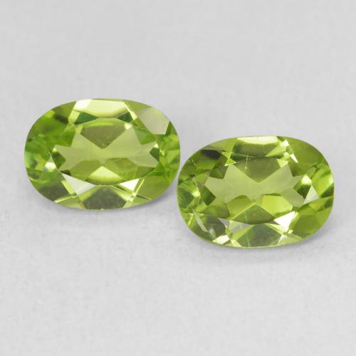 1.88 ct Oval Cut Peridot, 7.2 x 5.1 mm From China, Photo A