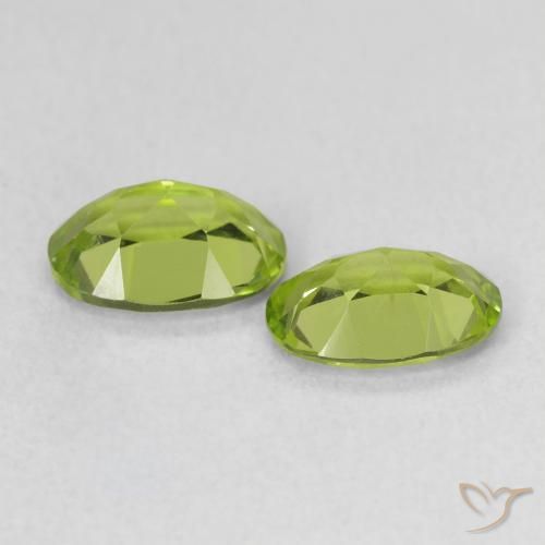 Peridot Gemstones in 7 x 5 mm (calibrated) Size for Sale, Peridot Stones in Medium Green Color