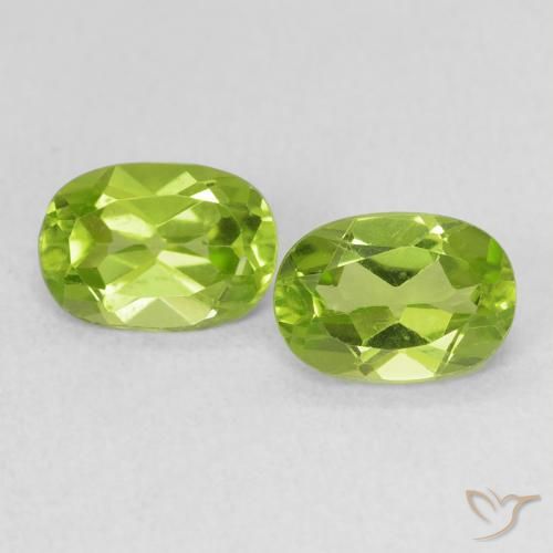 1.81 ct Oval Cut Peridot, 7.1 x 5 mm From China, Photo A