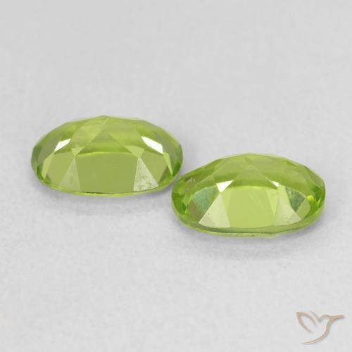 Peridot Gemstones in 7 x 5 mm (calibrated) Size for Sale, Peridot Stones in Medium Green Color