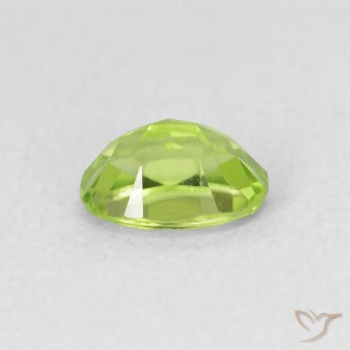 Peridot Gemstone in 7 x 5 mm (calibrated) Size for Sale, Peridot Stone in Medium Light-Green Color