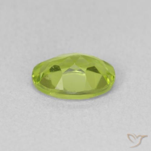 Peridot Gemstone in 7.5 x 5.5 mm Size for Sale, Peridot Stone in Medium Green Color