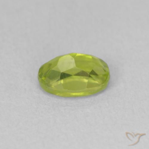 Peridot Gemstone in 6.6 x 4.7 mm Size for Sale, Peridot Stone in Olive Green Color