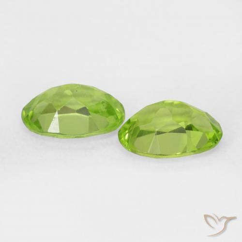Peridot Gemstones in 7 x 5 mm (calibrated) Size for Sale, Peridot Stones in Medium Green Color