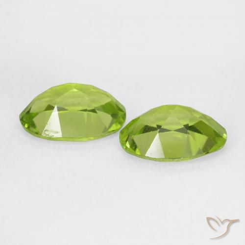 Peridot Gemstones in 7 x 5 mm (calibrated) Size for Sale, Peridot Stones in Medium Green Color