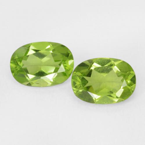 1.88ctw Natural Yellowish Green Peridot, Oval, VVS-VS