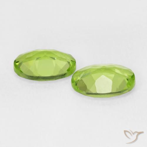 Peridot Gemstones in 7.1 x 5.2 mm Size for Sale, Peridot Stones in Lively Green Color