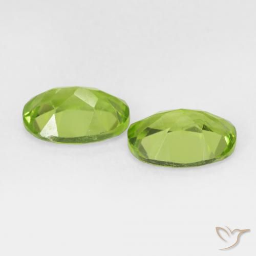 Peridot Gemstones in 7 x 5 mm (calibrated) Size for Sale, Peridot Stones in Lively Green Color