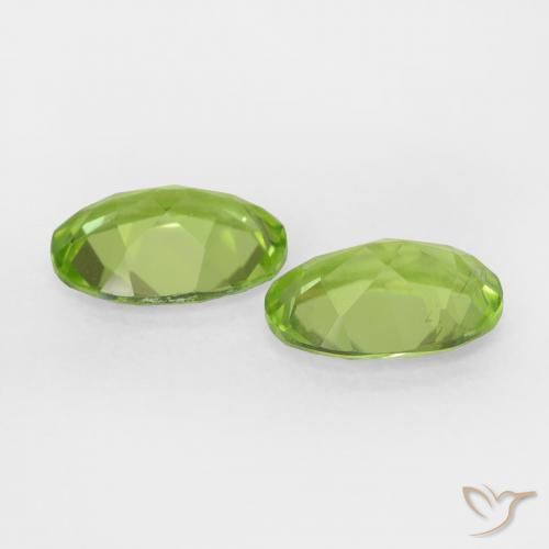 Peridot Gemstones in 7 x 5 mm (calibrated) Size for Sale, Peridot Stones in Lively Green Color