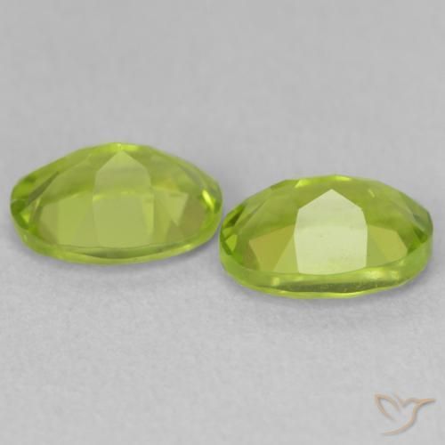 Peridot Gemstones in 7.1 x 5.2 mm Size for Sale, Peridot Stones in Lively Green Color
