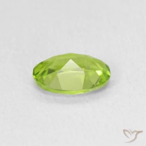 Peridot Gemstone in 6.5 x 4.9 mm Size for Sale, Peridot Stone in Medium Green Color