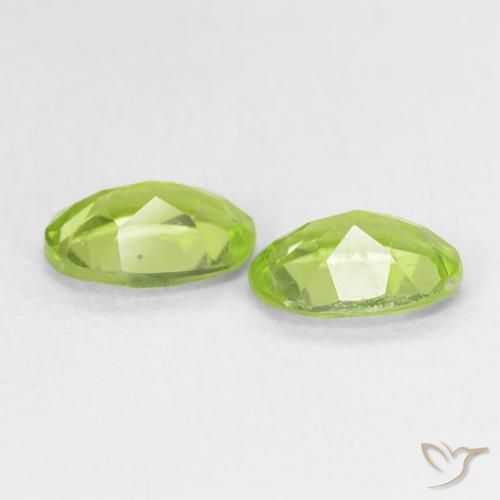 Peridot Gemstones in 7 x 5 mm (calibrated) Size for Sale, Peridot Stones in Light Lively Green Color