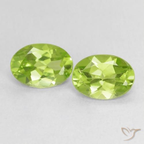 1.56ctw Naturale Verde chiaro e vivace Peridoto, Ovale, VVS-VS, Photo A