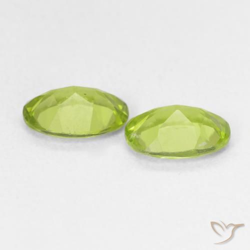 Peridot Gemstones in 7 x 5 mm (calibrated) Size for Sale, Peridot Stones in Light Lively Green Color
