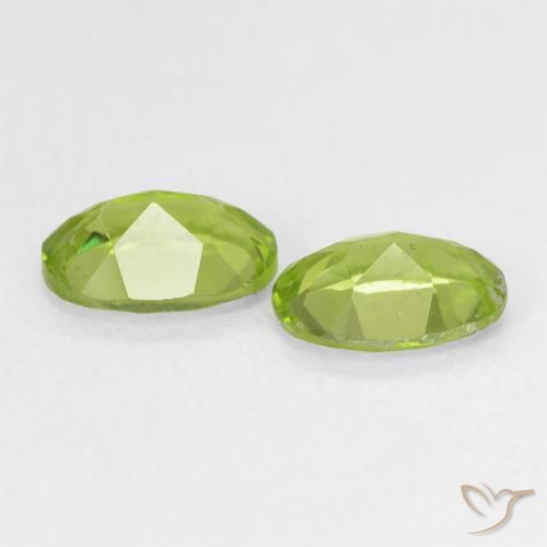 Peridot Gemstones in 7 x 5 mm (calibrated) Size for Sale, Peridot Stones in Bright Green Color