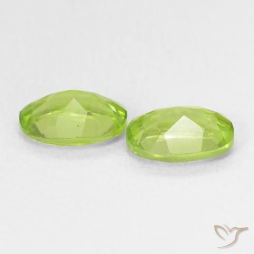 Peridot Gemstones in 7 x 5 mm (calibrated) Size for Sale, Peridot Stones in Light Lively Green Color