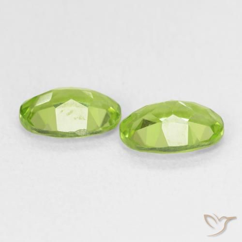 Peridot Gemstones in 7 x 5 mm (calibrated) Size for Sale, Peridot Stones in Light Lively Green Color