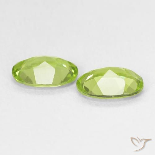 Peridot Gemstones in 7 x 5 mm (calibrated) Size for Sale, Peridot Stones in Light Lively Green Color
