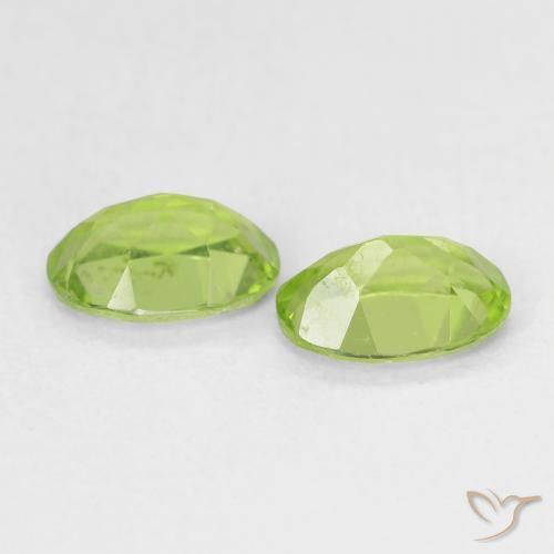 Peridot Gemstones in 7 x 5 mm (calibrated) Size for Sale, Peridot Stones in Light Lively Green Color