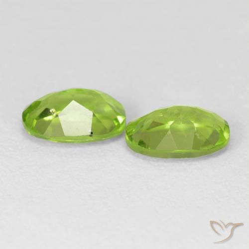 Peridot Gemstones in 7 x 5 mm (calibrated) Size for Sale, Peridot Stones in Lively Green Color