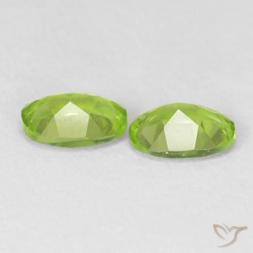 Peridot Gemstones in 7 x 5 mm (calibrated) Size for Sale, Peridot Stones in Yellowish Green Color