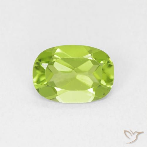 0.78ct Natural Yellowish Green Peridot, Oval, VVS-VS