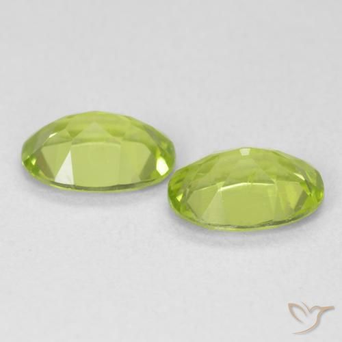 Peridot Gemstones in 7 x 5 mm (calibrated) Size for Sale, Peridot Stones in Bright Green Color