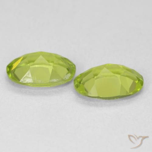 Peridot Gemstones in 7 x 5 mm (calibrated) Size for Sale, Peridot Stones in Bright Green Color