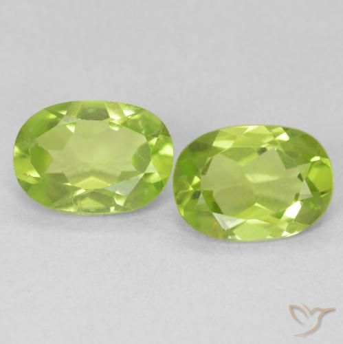 1.64ctw Natural Bright Green Peridot, Oval, VVS-VS