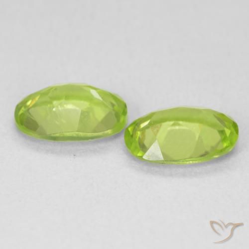 Peridot Gemstones in 7 x 5 mm (calibrated) Size for Sale, Peridot Stones in Bright Green Color
