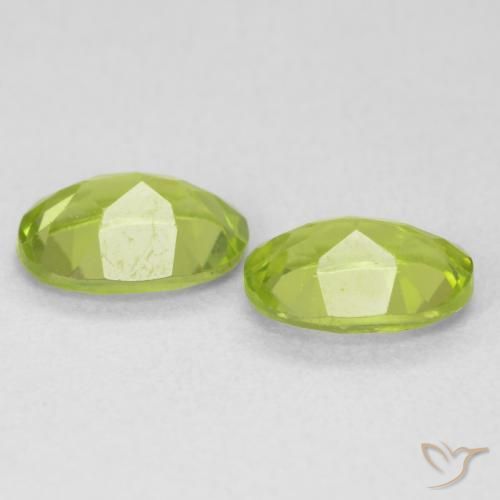 Peridot Gemstones in 7 x 5 mm (calibrated) Size for Sale, Peridot Stones in Bright Green Color