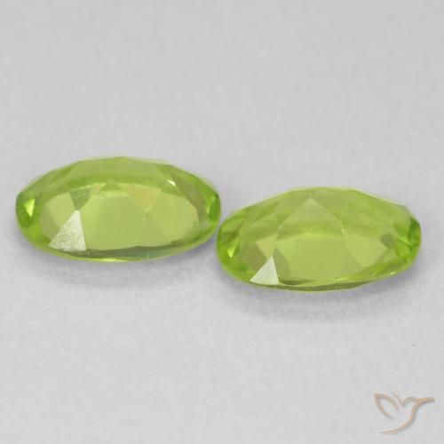 Peridot Gemstones in 7 x 5 mm (calibrated) Size for Sale, Peridot Stones in Bright Green Color