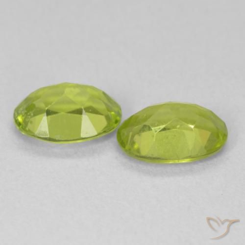 Peridot Gemstones in 7 x 5 mm (calibrated) Size for Sale, Peridot Stones in Bright Green Color