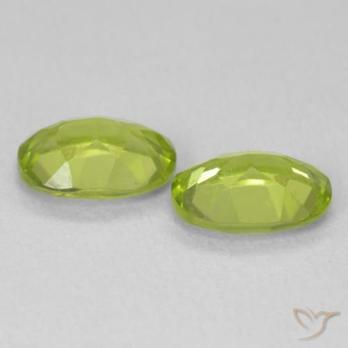 Peridot Gemstones in 7 x 5 mm (calibrated) Size for Sale, Peridot Stones in Bright Green Color
