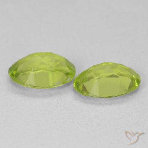 Peridot Gemstones in 7 x 5 mm (calibrated) Size for Sale, Peridot Stones in Bright Green Color