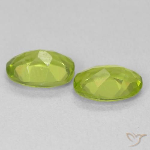 Peridot Gemstones in 7 x 5 mm (calibrated) Size for Sale, Peridot Stones in Bright Green Color