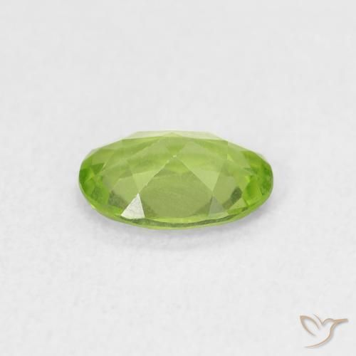 Peridot Gemstone in 7 x 5 mm (calibrated) Size for Sale, Peridot Stone in Medium Light-Green Color